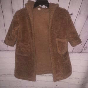 SHEIN Tan Fleece Jacket